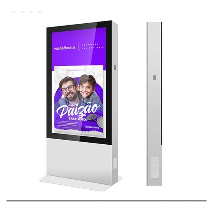 Borne affichage dynamique extérieure 43’’ avec recharge EV – OD43AFA-EV