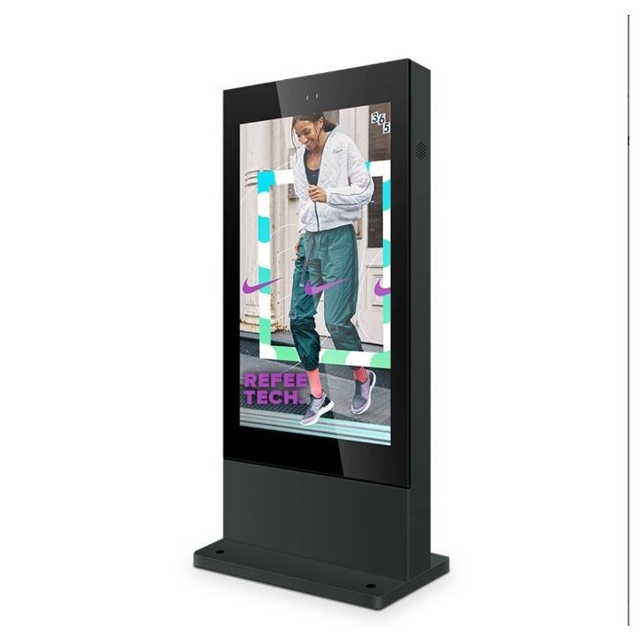 Borne affichage dynamique extérieure 43’’ avec recharge EV – OD43AFA-EV