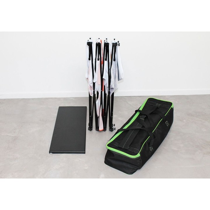 Stand parapluie multifaces droit avec comptoir valise