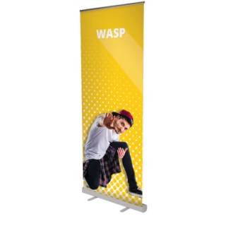 Roll-up Wasp aluminium | Kakemono publicitaire économique