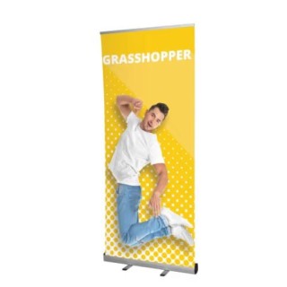 Roll-Up Grasshopper aluminio | Expositor publicitario profesional