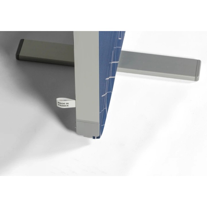 Custom-made stretched fabric reception counter with freestanding frame