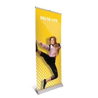 Roll-up Delta Lite aluminium avec mât télescopique réglable 90,3×222,4×20,3 cm