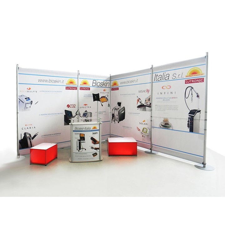 Customizable and reusable Omni Fastand modular stand
