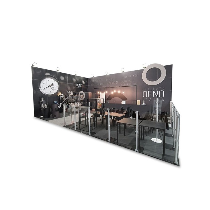 Support modulaire Fastand 300 cm avec panneau 100 x 100 cm