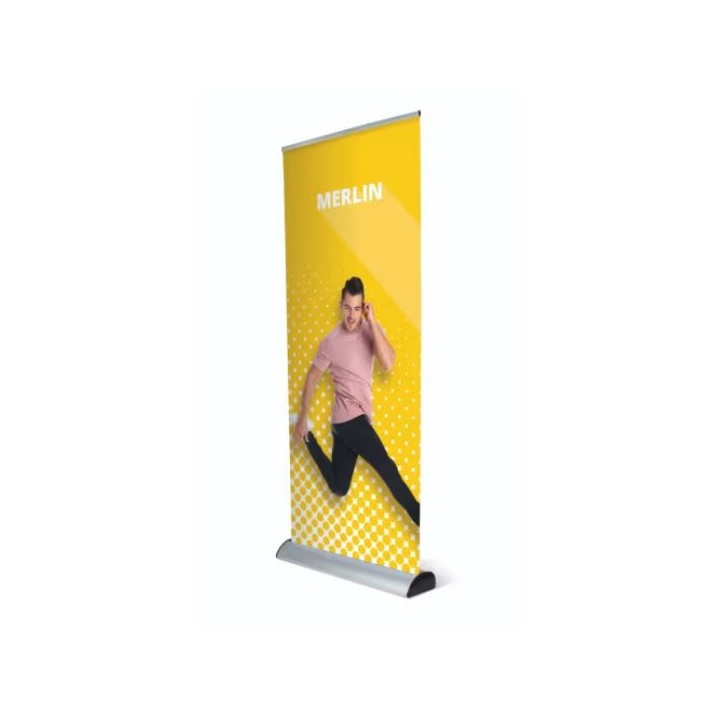 Roll-up Merlin Premium avec cassette interchangeable 91,5×231,5×19,5 cm