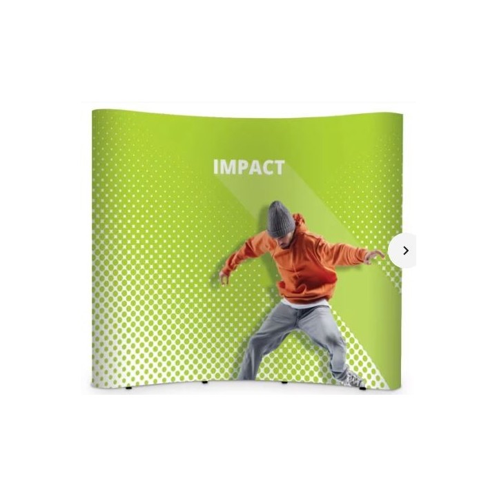 Quick Impact Curved Pop Up Display | Magnetic Exhibition Stand