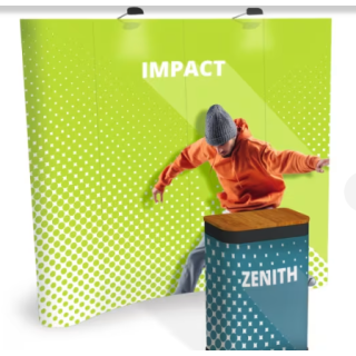 Quick Impact Curved Complete Kit | Pop Up Stand with Counter