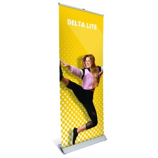 Roll-up Delta Lite aluminium avec mât télescopique réglable 90,3×222,4×20,3 cm