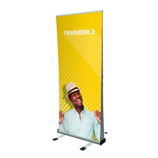 Roll-up exterior Thunder 2 doble cara resistente al viento 88,4×210×74 cm