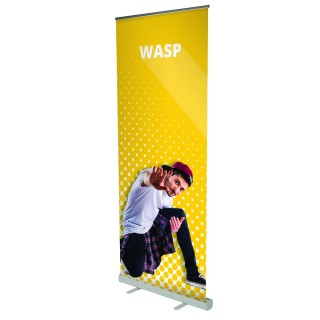Roll-up Wasp aluminium | Kakemono publicitaire économique