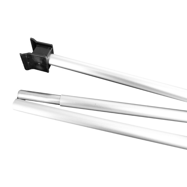Roll-up Dragonfly 2 double face 89×210,5×39,5 cm avec structure aluminium, rail clippant et sac inclus pour salons et événements