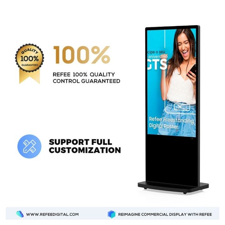 Totem d’affichage dynamique intérieur Android – Freestanding Digital Poster