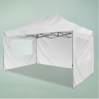 Mur de gazebo avec fenêtre transparente | Paroi pour tonnelle