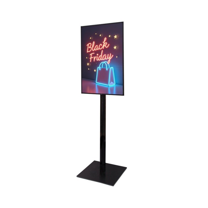 A1 LED Lighted Totem with Black Stand | Stand Expo