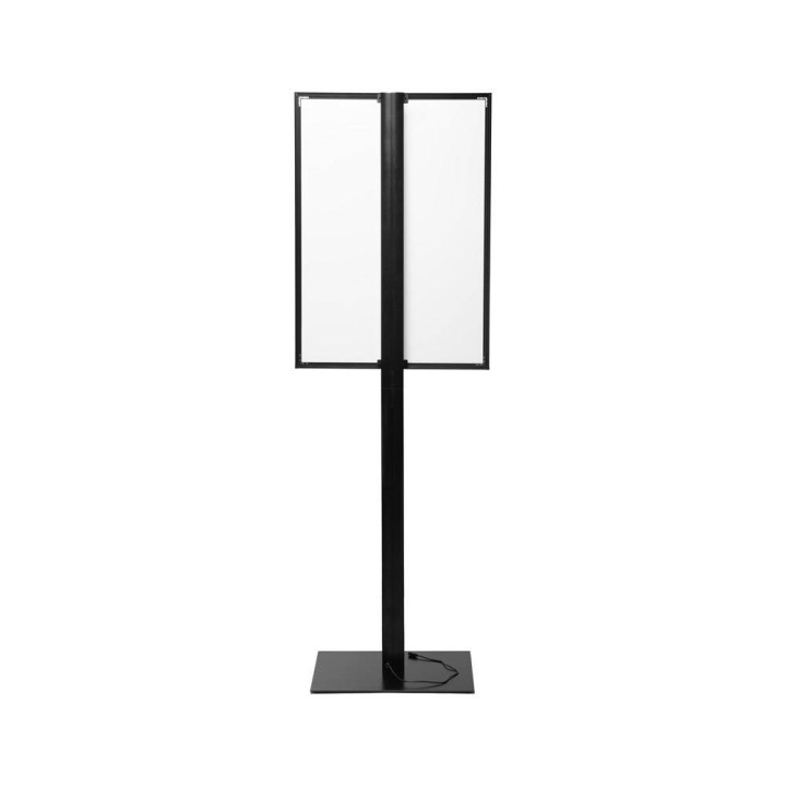 Tótem luminoso LED A1 con soporte negro | Stand Expo