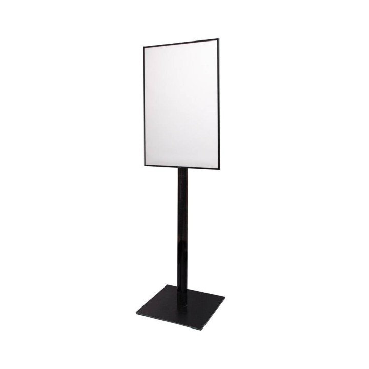 Totem lumineux LED A1 sur pied noir | Stand Expo