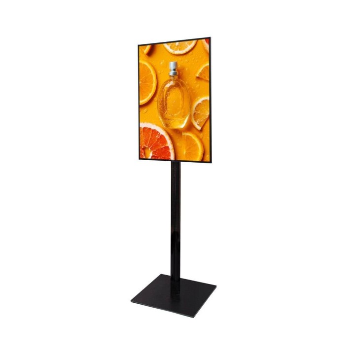 Totem lumineux LED A1 sur pied noir | Stand Expo