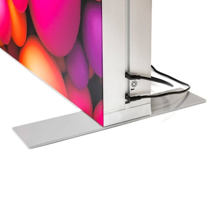 Mur lumineux LED double face 600 × 300 cm | Stand Expo