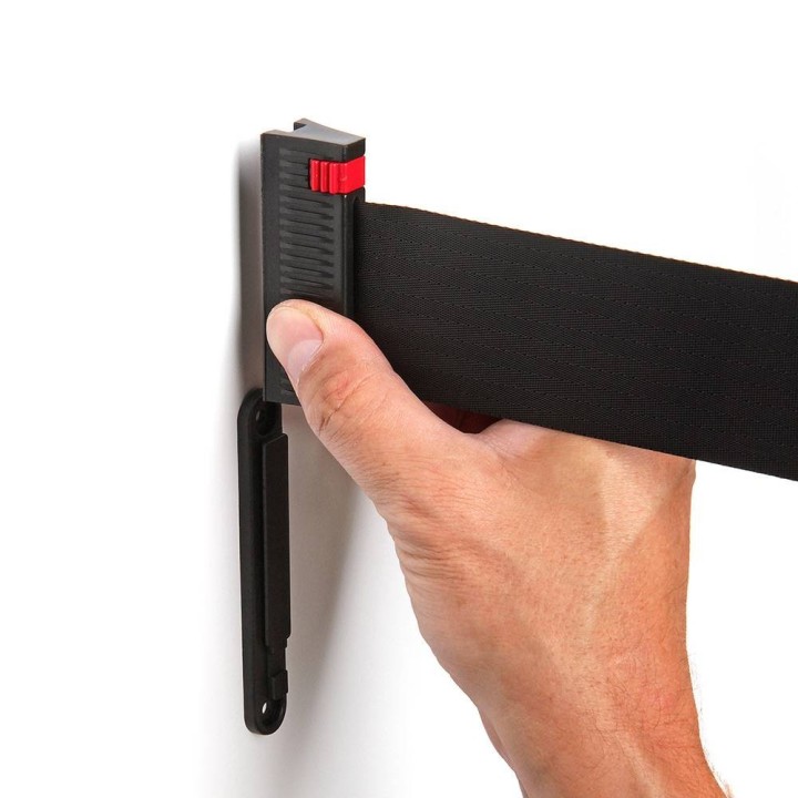 Wall-mounted retractable belt barrier 3 m | Stand Expo