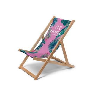 Silla de playa publicitaria personalizable Relax Bold | Stand Expo