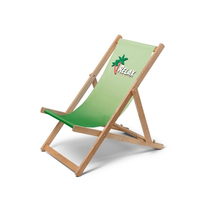 Silla de playa publicitaria personalizable Relax Bold | Stand Expo