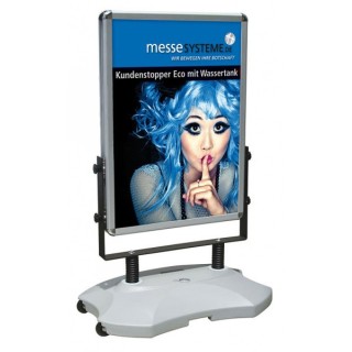 Outdoor advertising easel