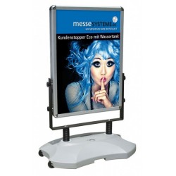Outdoor advertising easel
