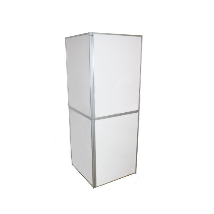 Totem personnalisable carré pour stand publicitaire