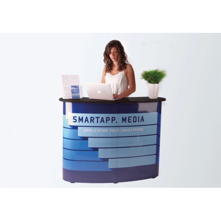 Comptoir circulaire en papier