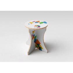 Recycled cardboard stool