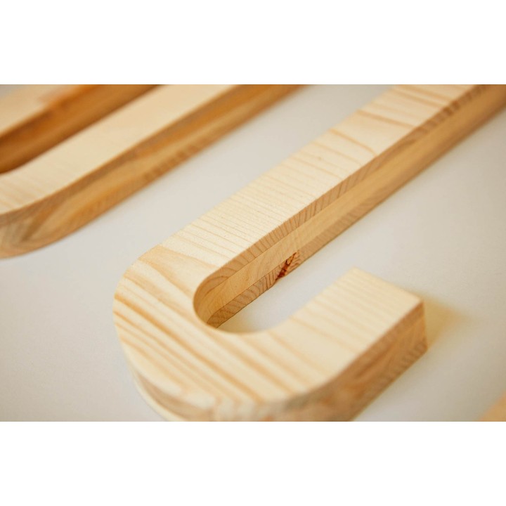 Signalétique 3D Bois
